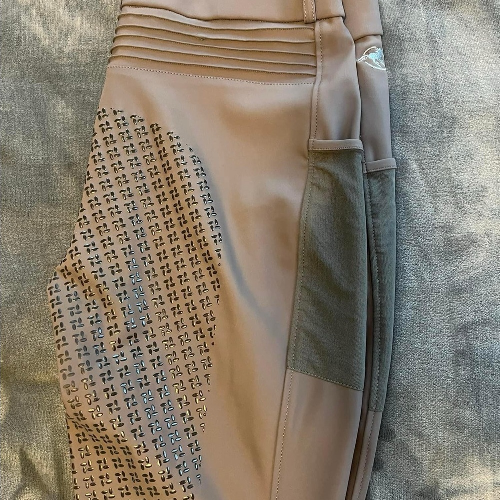 Smartpak full seat pull on tights, light tan worn just a few times